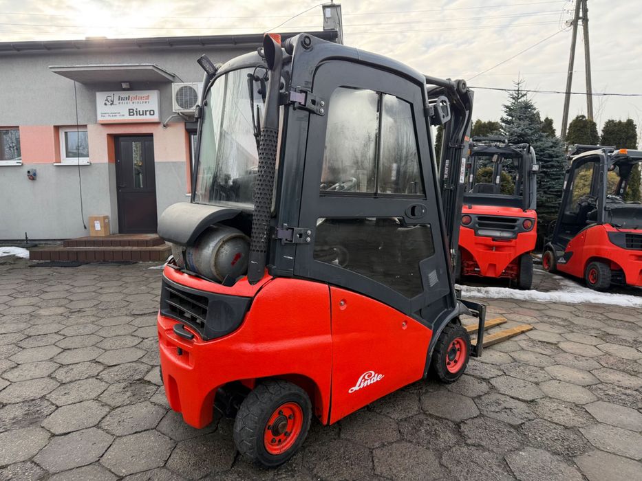 Wózek Widłowy Lindę H16T Gaz Triplex Kabina