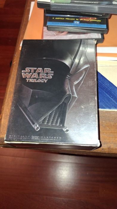 Star Wars Trilogy caixa 4 dvds guerra das estrelas