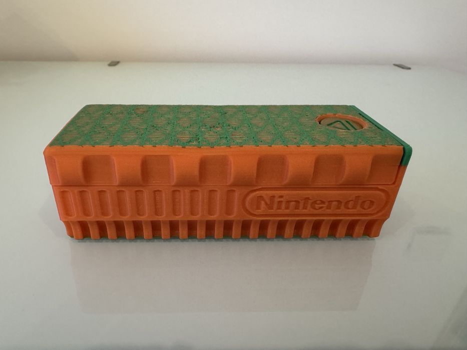 Caixa de armazenamento compativel com jogos Nintendo Switch - 12 ranhuras - Impressão 3d