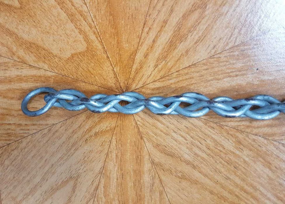 Garfo de artesanato para churrasco ou assados em metal