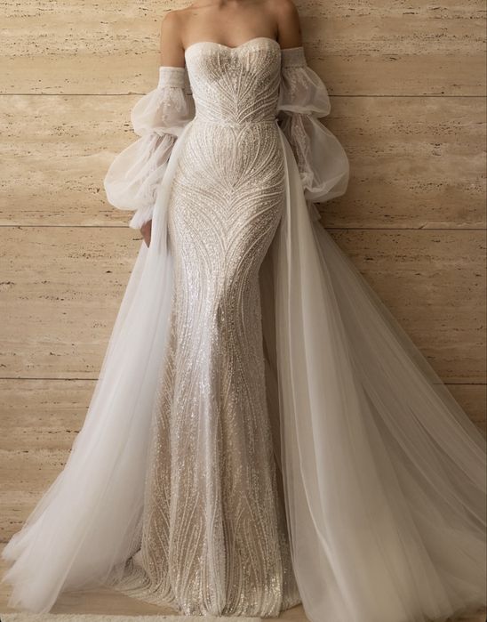 Весільна сукня рибка-русалка | після хімчистки | стан ідеал