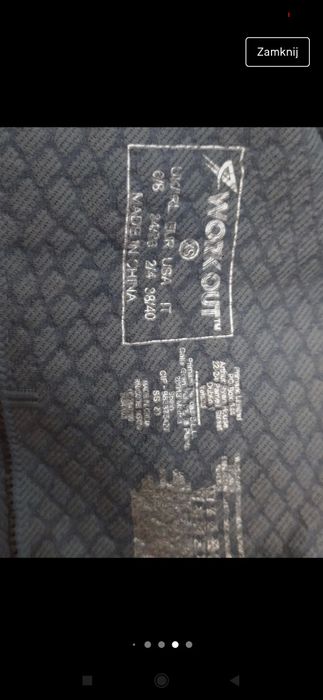 Legginsy sportowe szare ombre workout idealne na siłownię