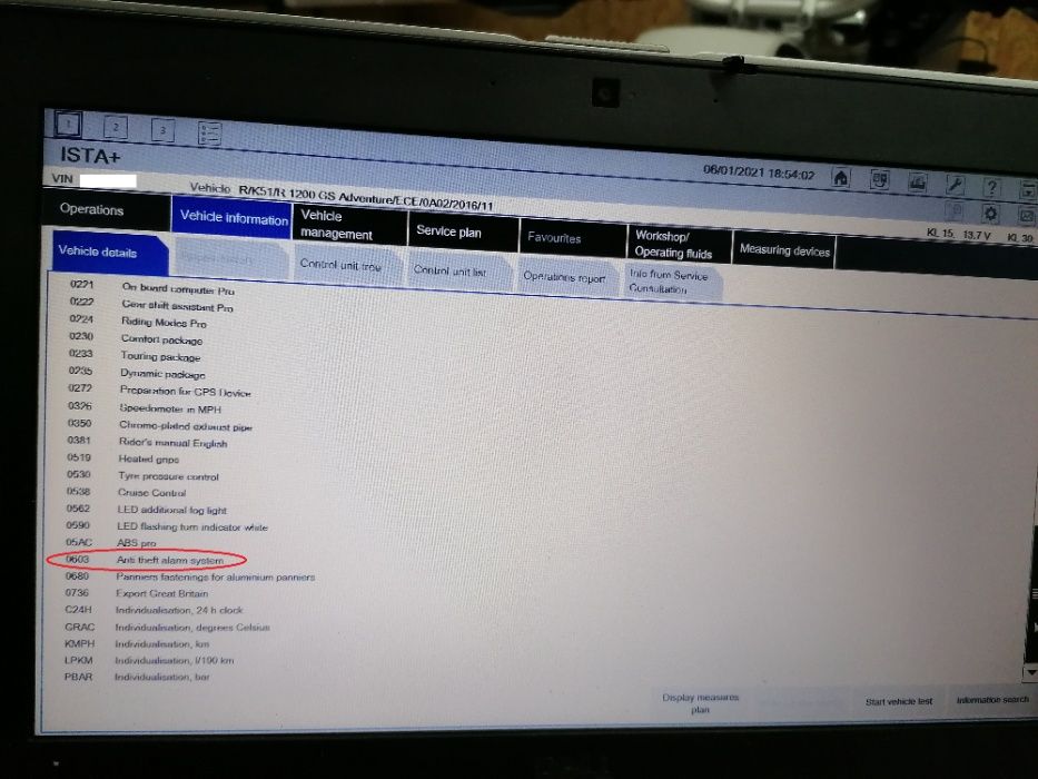 Montagem Alarme para motas BMW de  2013 - 24