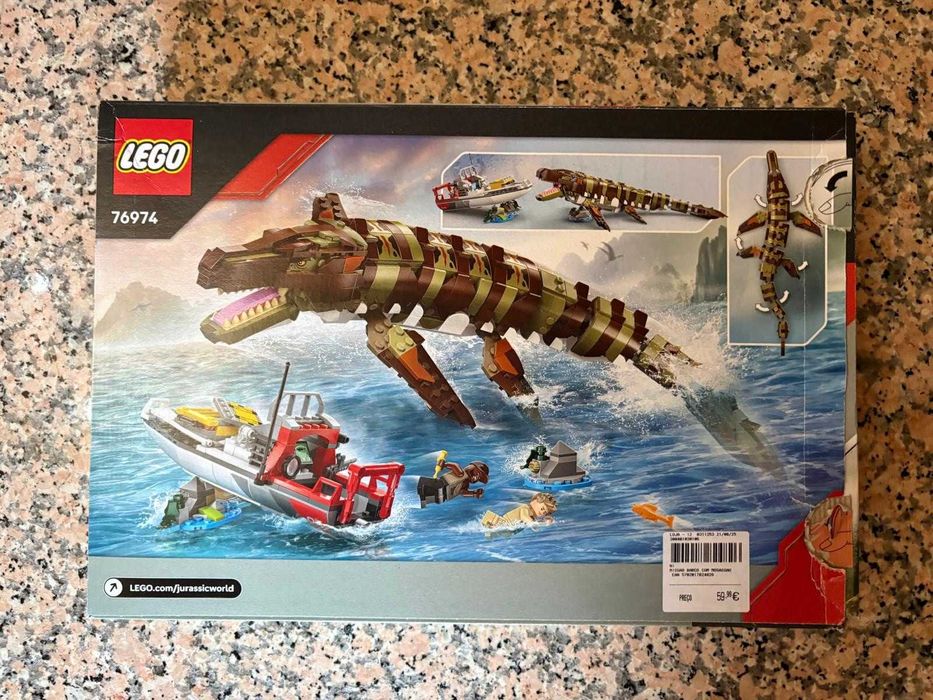 LEGO — Mosassauro 76974 + T. rex 31151 — lote — 45 €