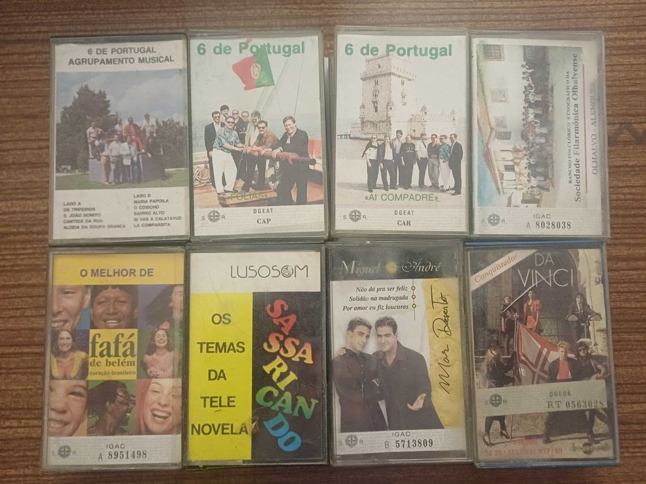 Cassetes de Música antigas