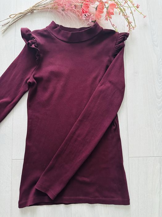 Bluzka burgundowa długi rękaw