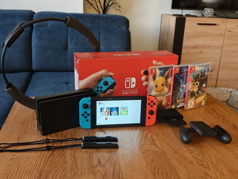 Nintendo Switch +RingFit+Gry