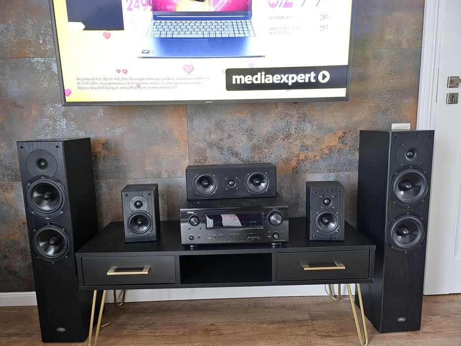 Kino domowe 5.1  amplituner Denon AVR 1509 , 5 głośników Prism Onyx 10