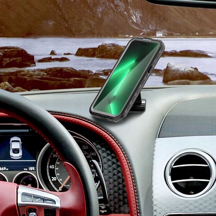 Alog etui wodoodporne iPhone 14 Pro Max Magsafe pyłoszczelne czarne