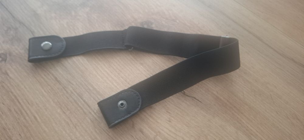 Pasek do spodni damski czarny regulowany