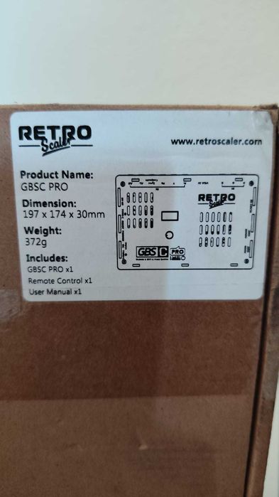 RetroScaler GBSC PRO WiFi HDMI 1080p | Upscaler SCART / VGA / RGBS | Novo