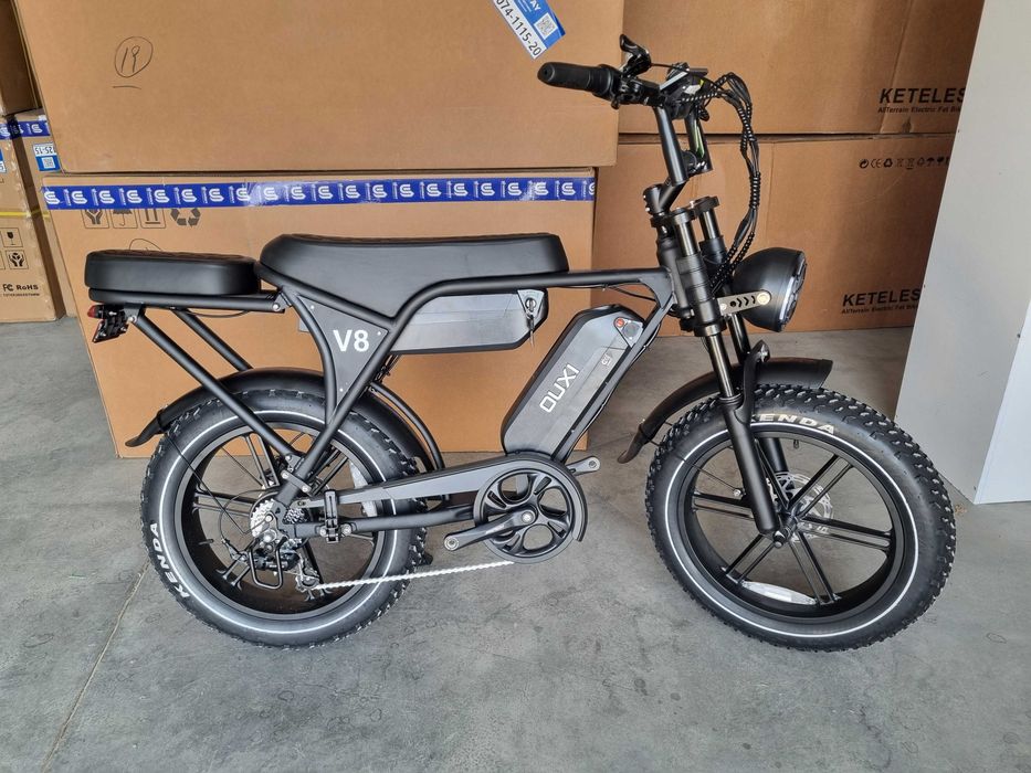 В Тернополі! Електровелосипед OUXI V8 MAX 1000W | 30Ah | хід до 120км | швидкість до 50 км/год новий потужний велосипед електричний байк фетбайк
