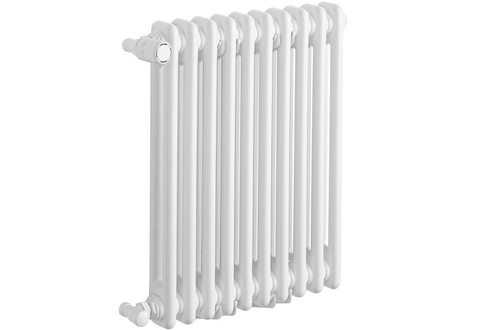 Grzejnik żeberkowy poziomy retro Column Line CL2E-575x470-B500 biały