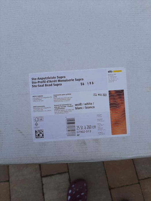 Listwa do okna i drzwi do elewacji, niemieckie