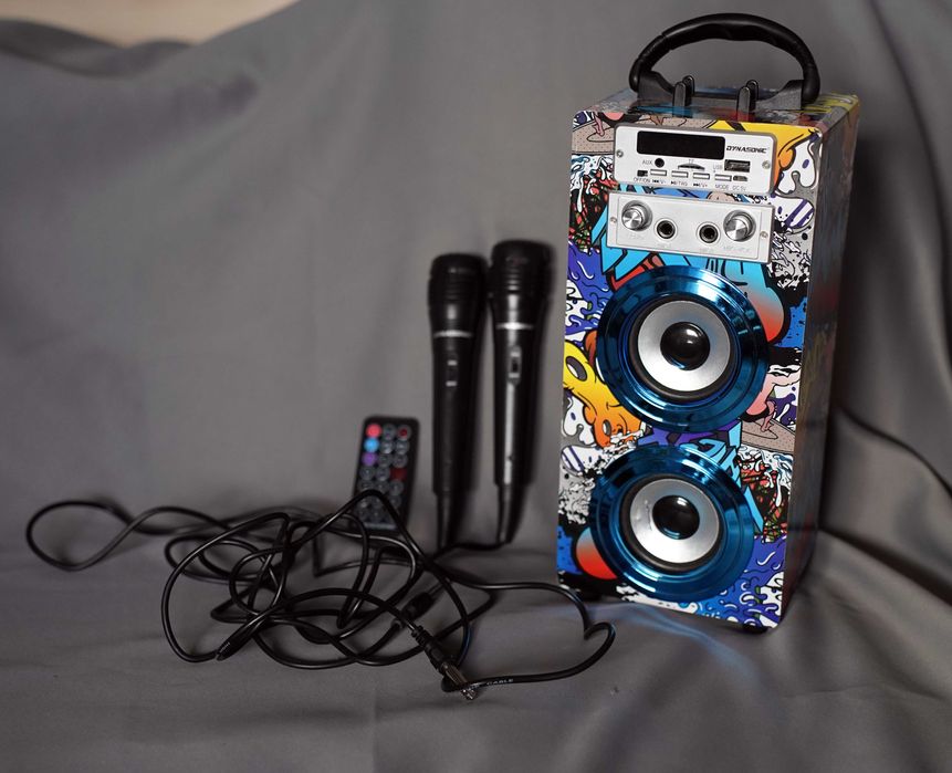Głośnik dla dzieci karaoke z mikrofonem