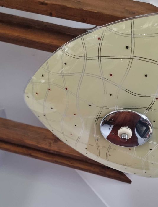 Lampa parasolka Zukov Mid Century Design lata 60 Czechosłowacja PRL