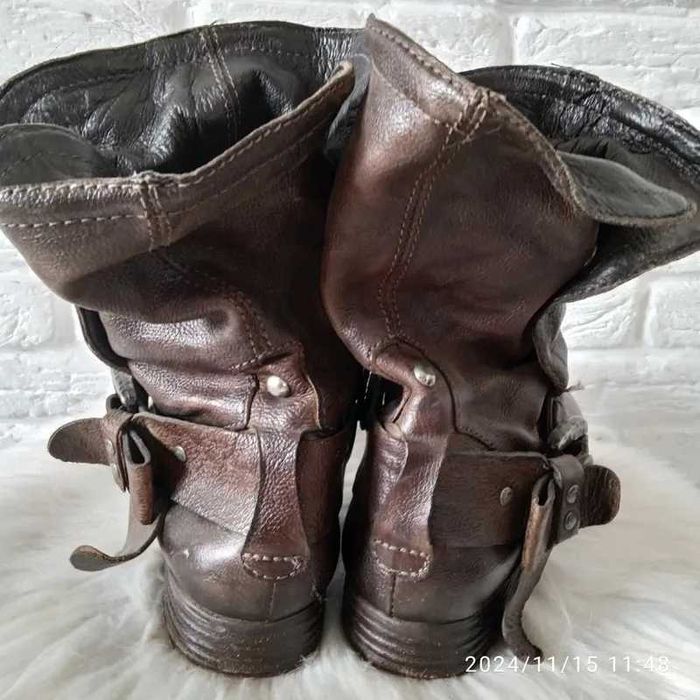 A.s.98 airstep італійські коричневі шкіряні черевики