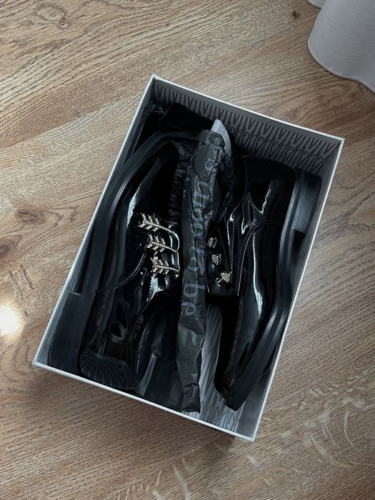 Туфлі лакові Туфли ботинки (кожа)