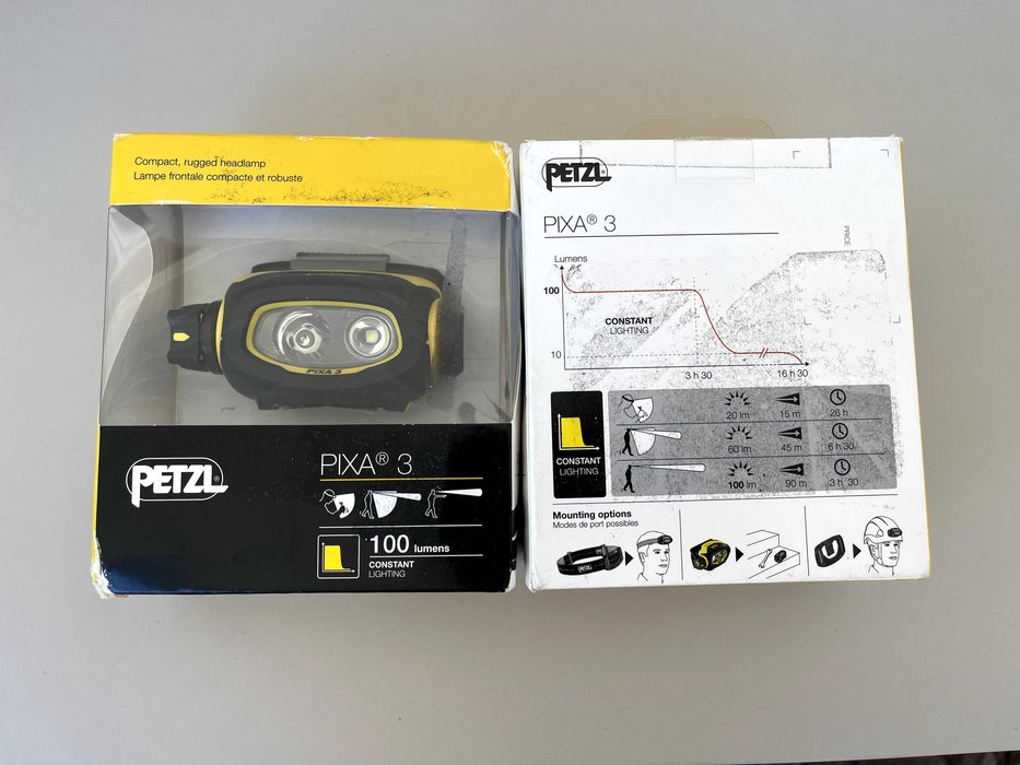 Профессиональный фонарик Petzl Pixa 3 шлем горы море