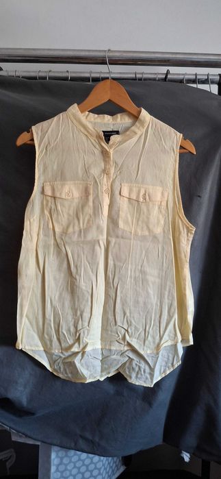 Camisa manga cava amarela