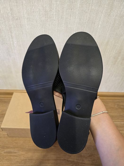 Женские кожаные лоферы, туфли с открытой пяткой Andalini. Новые. 41 р.