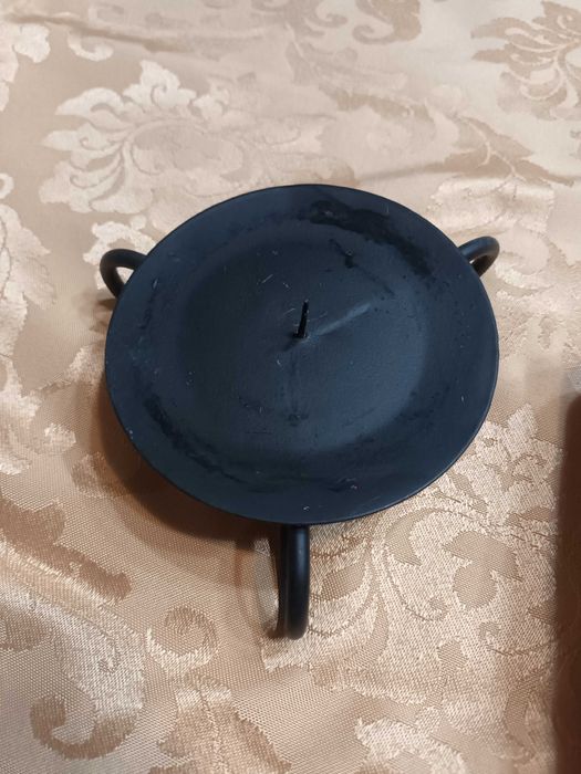 Vela de natal em suporte