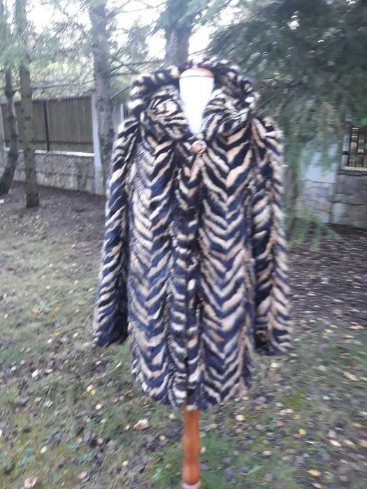 kurtka z norek z kapturem