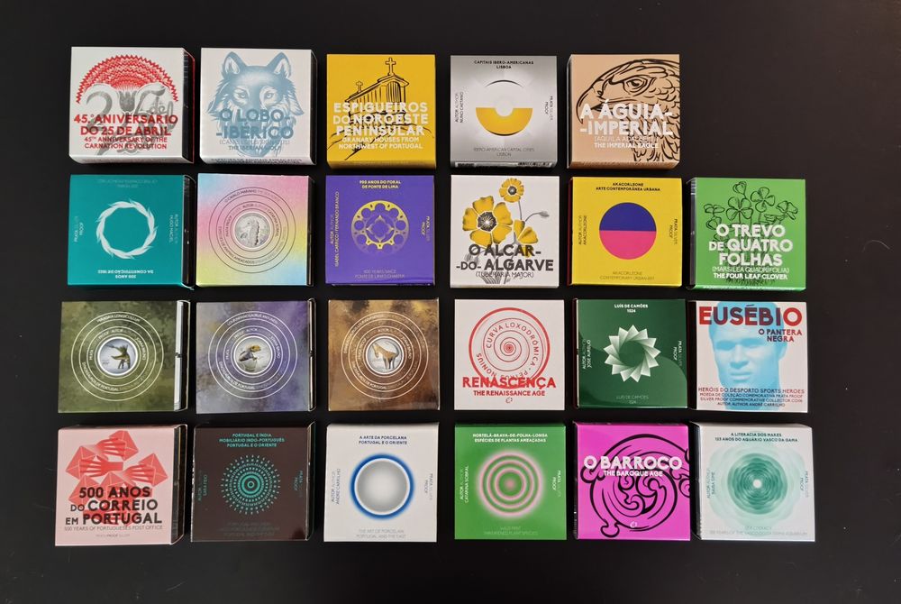 Moedas de prata Proof Portugal