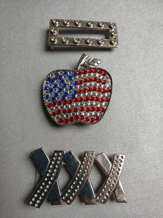 Klamry, sprzączki do pasków, vintage