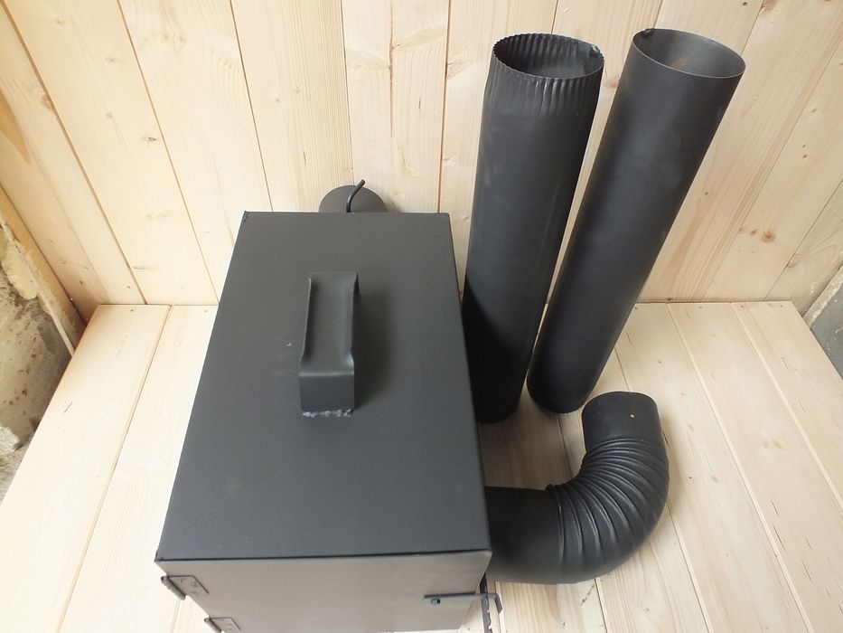 Zestaw do wędzarni 40 cm palenisko, rury, kolano