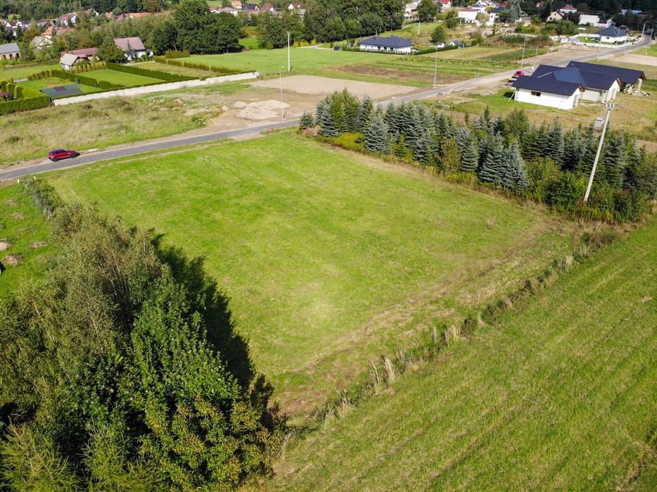 Działka budowlana 13 ar/ 26 ar -media-gaz-prąd-woda Dabrowa Tarnowska