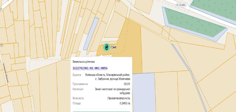 земля під забудову Забуяння 25 сот