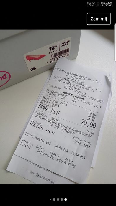 Czółenka NOWE Deichmann Czerwone Malinowe Eco Zamsz