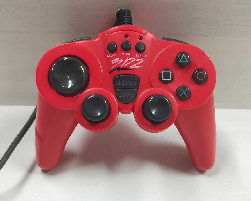 Comando 3D2 para PS1 / PS2 – Vermelho – Turbo / Slow