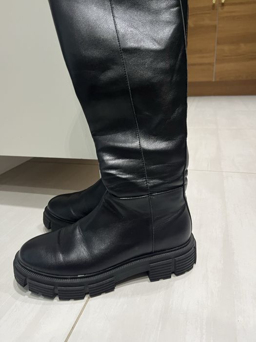 Kozaki długie czarne 38