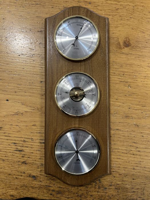 Estação meteorológica parede madeira - NOVO