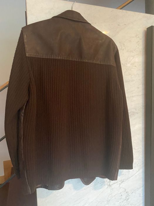 Blazer de pele Massimo Dutti, castanho tamanho M/38.