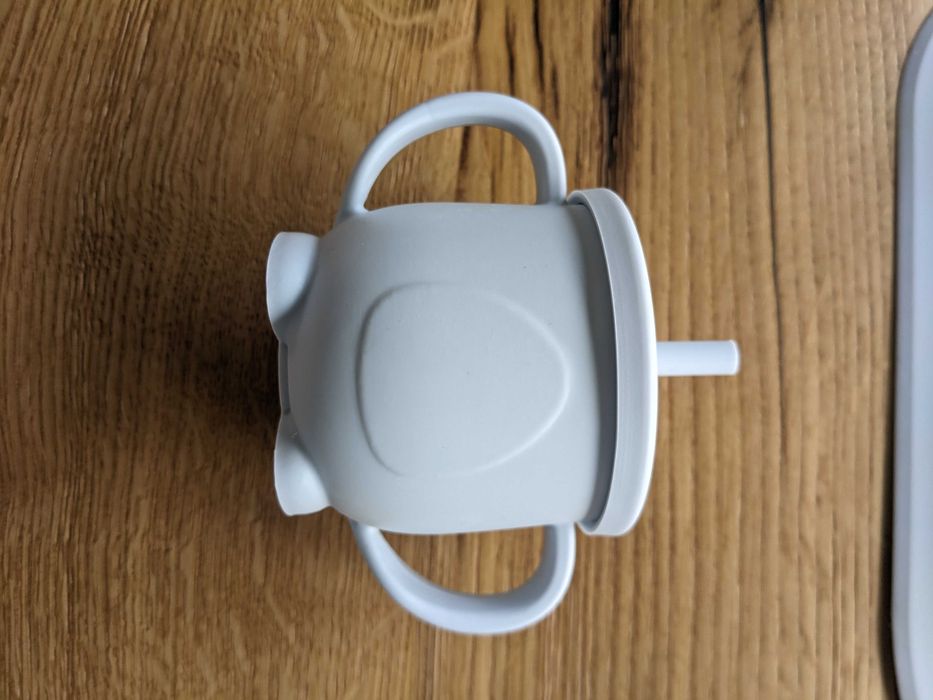 Набір для прикорму: стакан для снеков, тарілка, поїльник, ложка