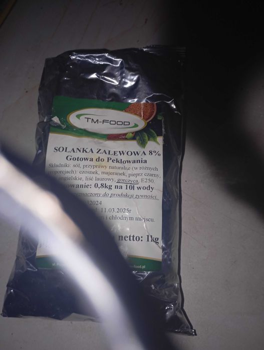 Sól peklowa solanka zalewowa 8%,1kg