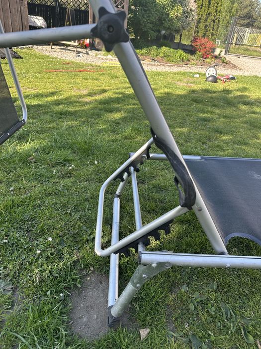 Leżak ogrodowy czarny stan dobry 2sztuki