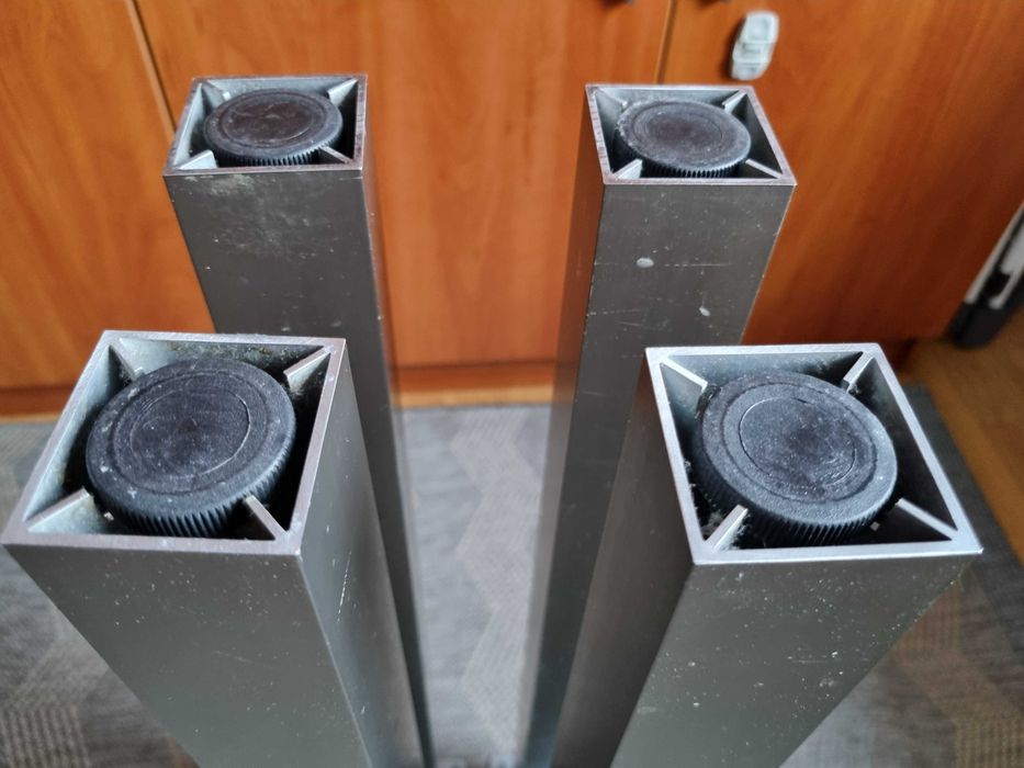 nogi do stołu biurka, satynowe kwadrat