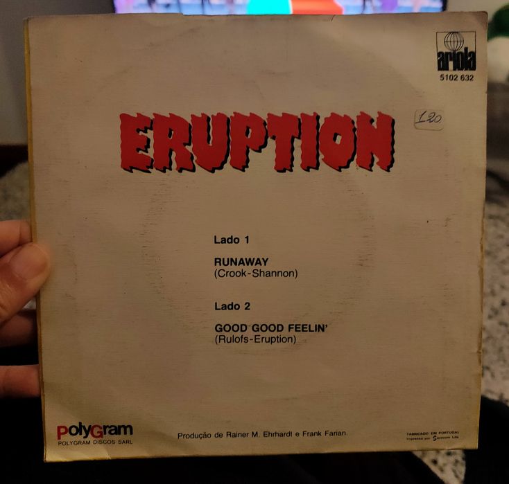 Eruption - Single Vinil "Runaway"