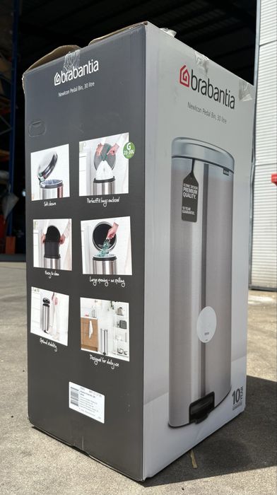 Caixote do Lixo - Brabantia 20L - Aço inox Brilhante