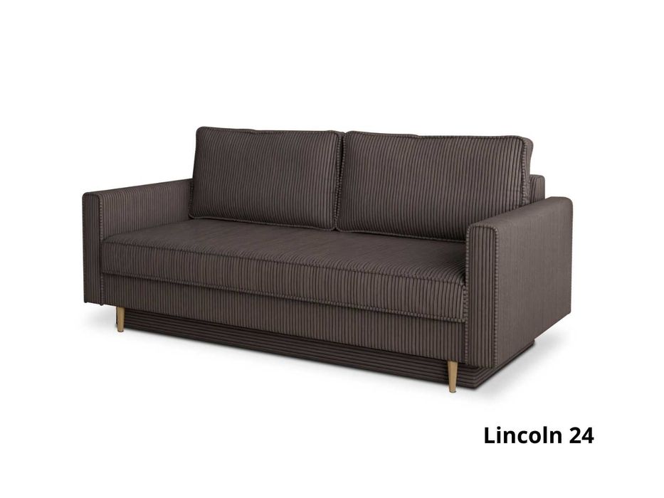 sztruksowa kanapa z funkcją spania