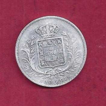 MONARQUIA   D. LUIS I  500  REIS    1865   PRATA