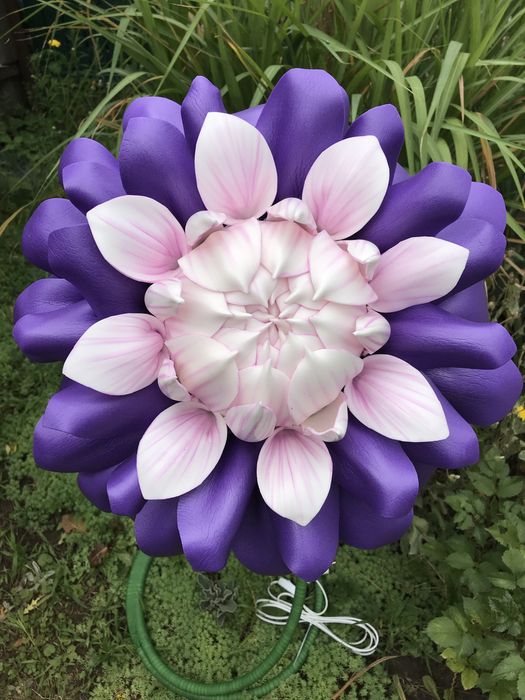 Свтильник ростовой георгин. Ручная работа