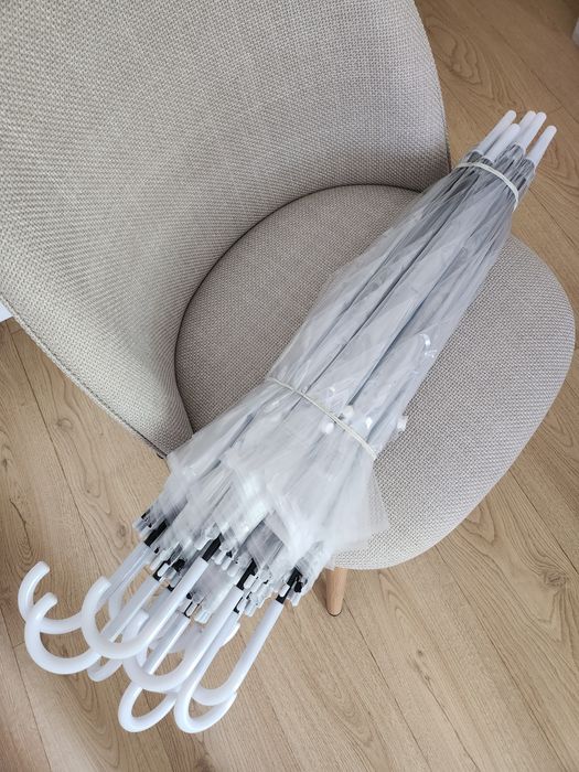 Parasol foliowy przeźroczysty 12 sztuk
