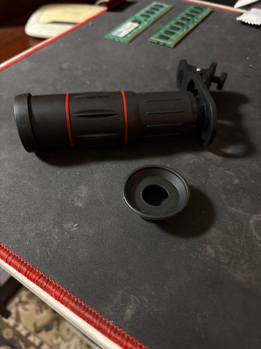 Об'єктив телефону Apexel 18x Телескоп монокуляр Чорний