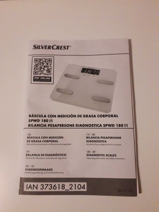 Balança de diagnóstico preta