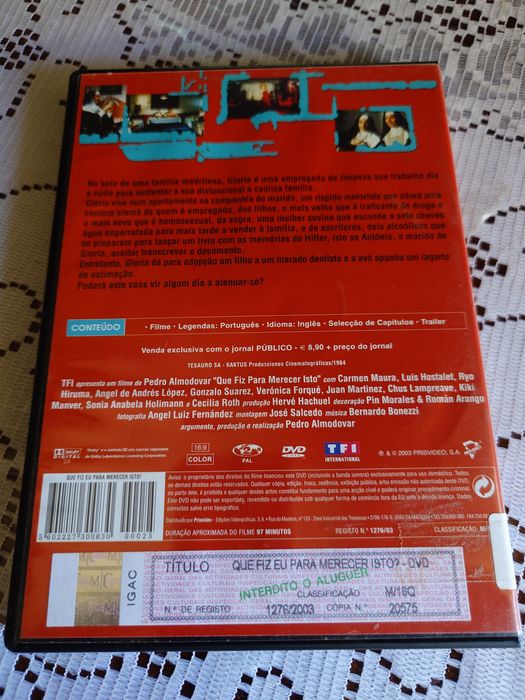 Que Fiz Eu para Merecer Isto? - 1984 - DVD
